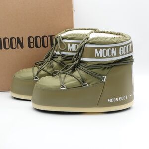 NEW Men's Moon Boot Icon Low Nylon Winter Snow Boots Khaki